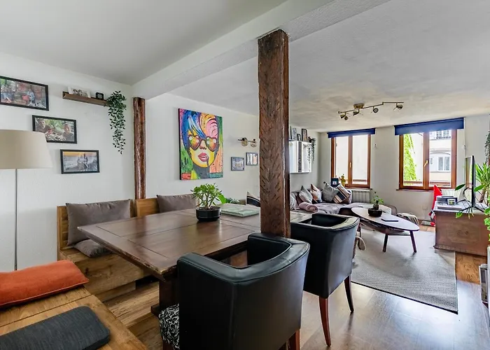 * Loft 3 Pieces/calme, Equipe @ Centre Lejlighed *